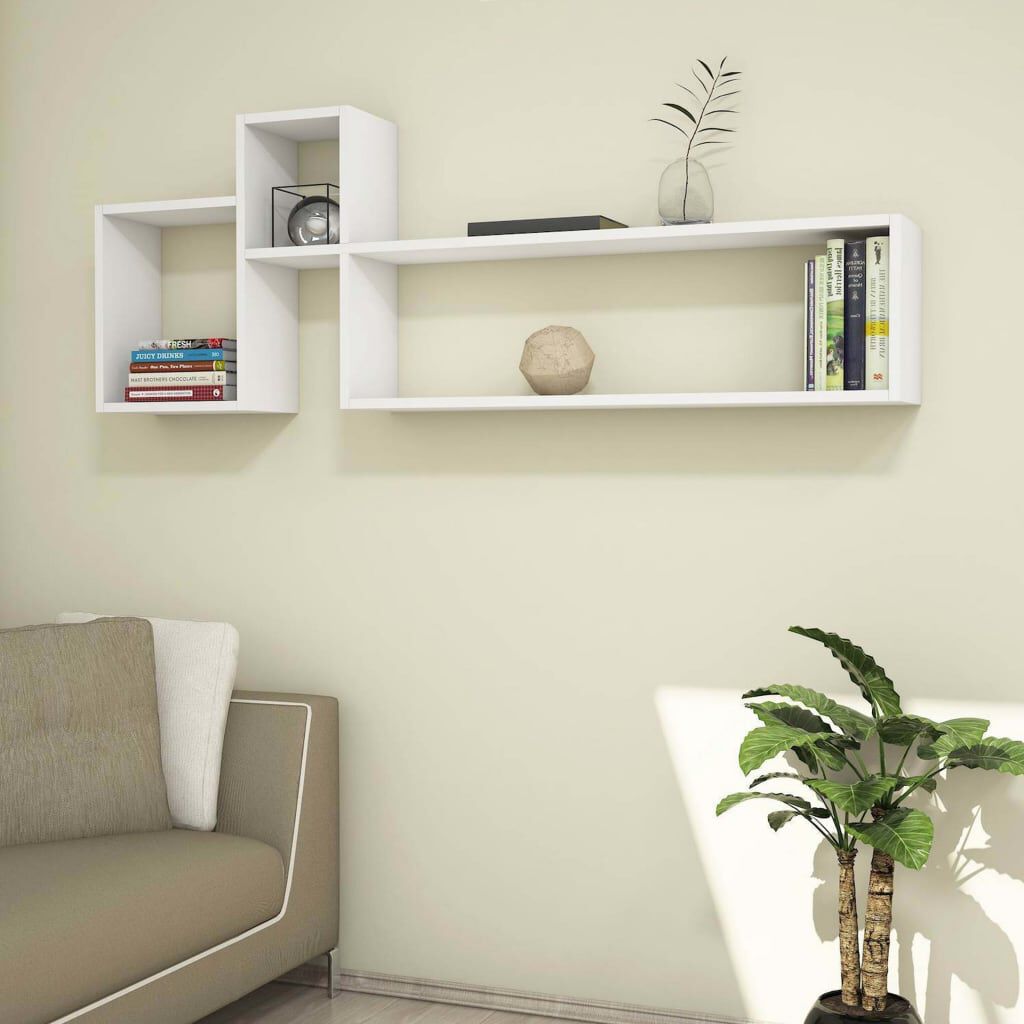 Homemania Ράφι Τοίχου Polite Λευκό 155 x 22 x 55 εκ.