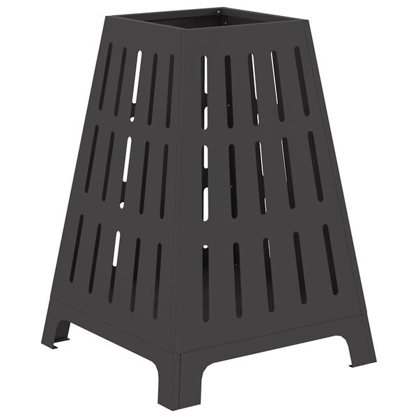 vidaXL Φωτιά Μαύρο 50 x 50 x 70 cm Κρύα έλαση από χάλυβα