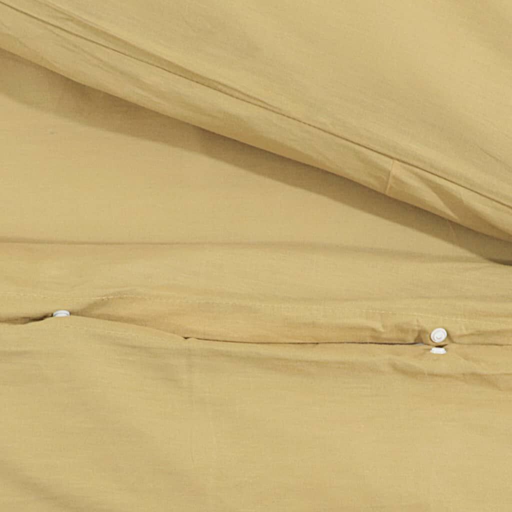 vidaXL Σετ Παπλωματοθήκης Taupe 140x200 εκ. Ελαφρύ Ύφασμα Μικροϊνών