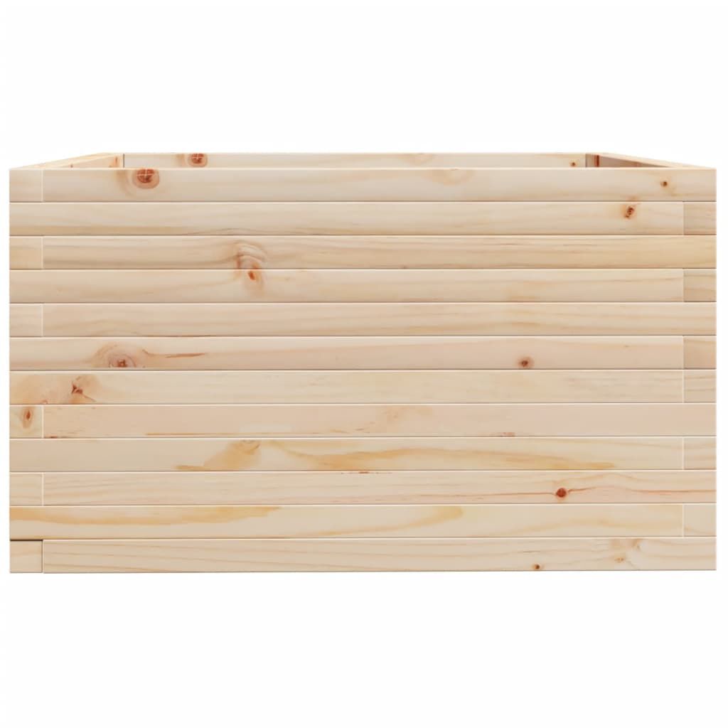 vidaXL Ζαρντινιέρα Κήπου 80x80x49,5 εκ από Μασίφ Ξύλο Πεύκου