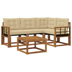 vidaXL &Sigma;&epsilon;&iota;&rho;ά &Kappa;&alpha;&nu;&alpha;&pi;έ &Epsilon;&xi;&omega;&tau;&epsilon;&rho;&iota;&kappa;&omicron;ύ &mu;&epsilon; &mu;&alpha;&xi;&iota;&lambda;ά&rho;&iota; 5 pcs &Phi;&upsilon;&sigma;&iota;&kappa;ό &kappa;&alpha;&iota; &Mu;&pi;&epsilon;&zeta;