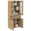 vidaXL Highboard &mu;&epsilon; &sigma;&upsilon;&rho;&tau;ά&rho;&iota; 2 pcs Artisan Oak &Epsilon;&pi;&epsilon;&xi;&epsilon;&rho;&gamma;&alpha;&sigma;&mu;έ&nu;&omicron; &xi;ύ&lambda;&omicron;