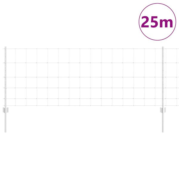 vidaXL &Tau;&epsilon;&nu;&tau;ώ&tau;&omicron; &mu;&epsilon; &sigma;&tau;ή&rho;&iota;&gamma;&mu;&alpha; &Alpha;&sigma;&eta;&mu;ί 0,8 x 25 m &Alpha;&tau;&sigma;ά&lambda;&iota;