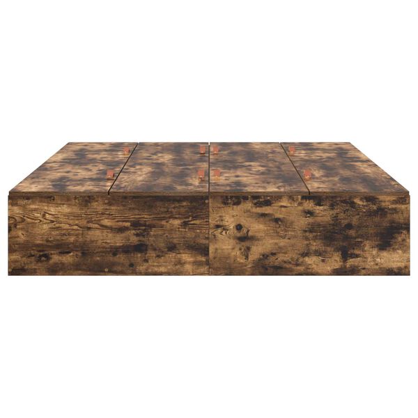 vidaXL Σκελετός Κρεβατιού Καπνιστή δρυς 200 x 150 x 31.5 εκ.