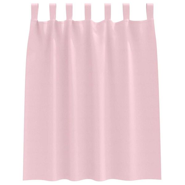 vidaXL Κουρτίνες 2 pcs Μωρουδίστικο Ροζ 140x140cm Πολυεστέρας