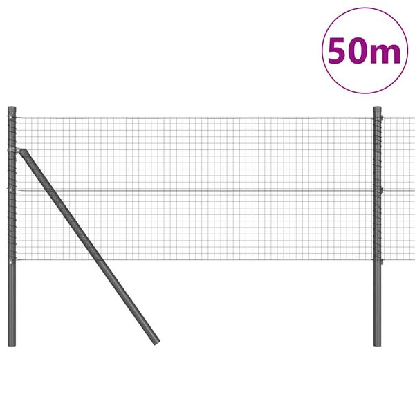 vidaXL &Sigma;&tau;ύ&lambda;&omicron;&sigmaf; &Pi;&epsilon;&rho;&iota;&phi;&rho;ά&xi;&epsilon;&omega;&nu; &Gamma;&kappa;&rho;&iota; 50 x 0,6 m (25 x 25 mm &pi;&lambda;έ&gamma;&mu;&alpha;)