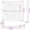 vidaXL Πύλη κήπου Μαύρη 105x106 cm Ατσάλινη φλόγα σχεδιασμού