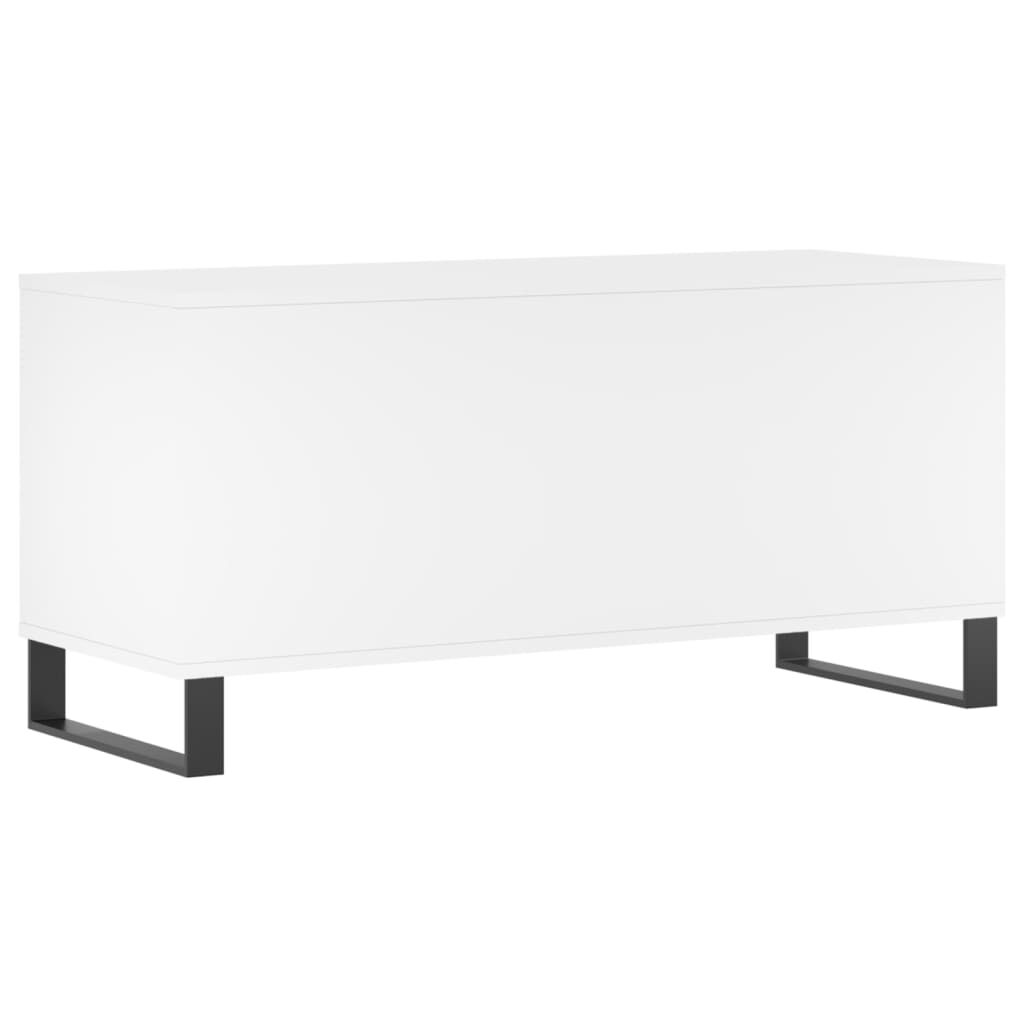 vidaXL Έπιπλο Δίσκων Λευκό 100 x 38 x 48 εκ. από Επεξεργασμένο Ξύλο