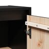 vidaXL Ντουλάπια Τοίχου 2 τεμ. Μαύρα 30x30x60 εκ από Μασίφ Ξύλο Πεύκου