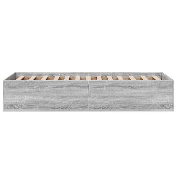 vidaXL Πλαίσιο Κρεβατιού Γκρι Sonoma 90x200 εκ. Επεξεργασμένο Ξύλο