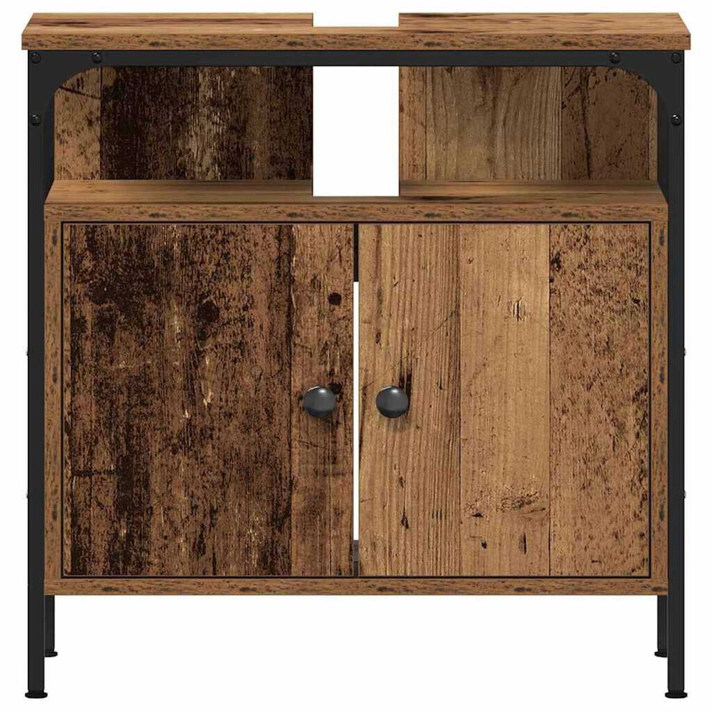 vidaXL Μονάδες Νιπτήρα Μπάνιου Καφέ 80 x 30 x 60 cm Επεξεργασμένο ξύλο
