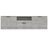 vidaXL Έπιπλο Τηλεόρασης Γκρι Σκυροδέματος 140x35x40 εκ. Επεξεργ. Ξύλο