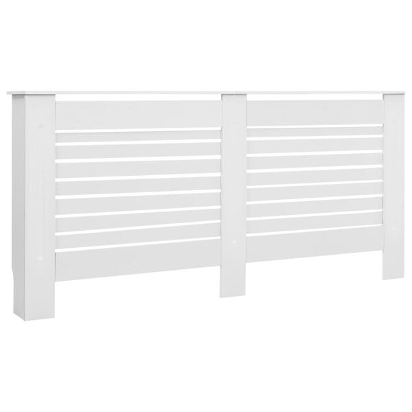 vidaXL Καλύμματα Καλοριφέρ 2 τεμ. Λευκά 172 x 19 x 81,5 εκ. από MDF