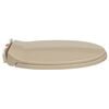vidaXL Κάλυμμα Λεκάνης με Soft Close &amp; Quick Release Οβάλ Μπεζ