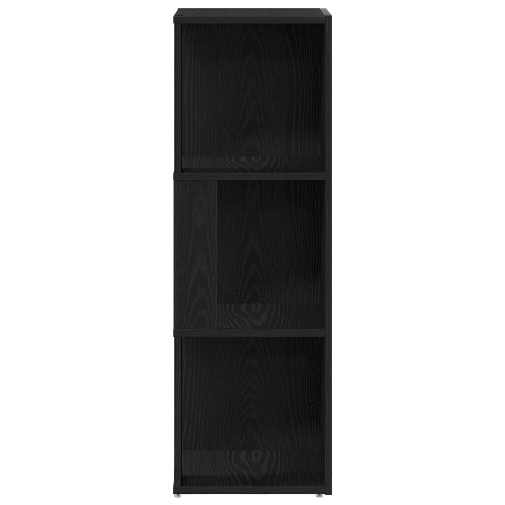vidaXL Γωνιακό Ντουλάπι Μαύρο Δρυς 33x33x100 cm Επεξεργασμένο Ξύλο