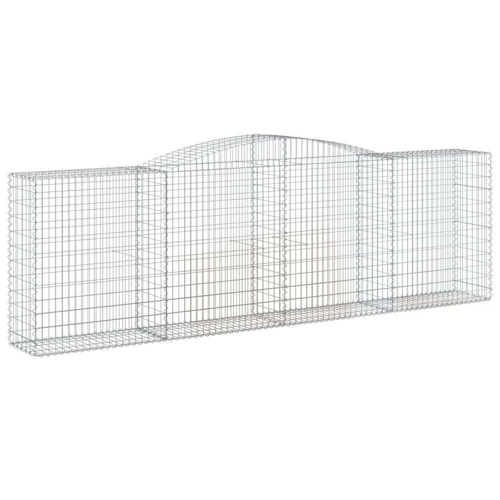 vidaXL Συρματοκιβώτια Τοξωτά 20 τεμ. 400x50x120/140 εκ. Γαλβαν. Ατσάλι