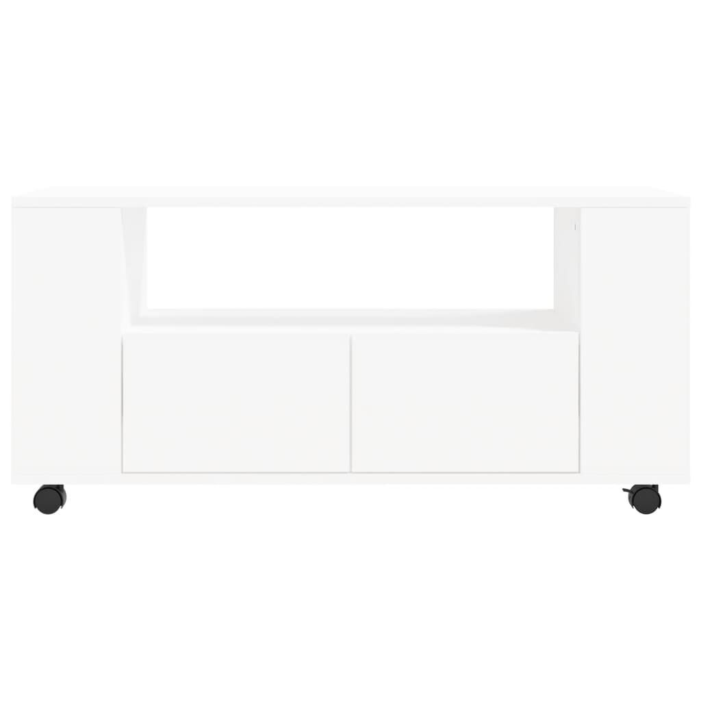 vidaXL Έπιπλο Τηλεόρασης Λευκό 102 x 34,5 x 43 εκ. Επεξεργασμένο Ξύλο