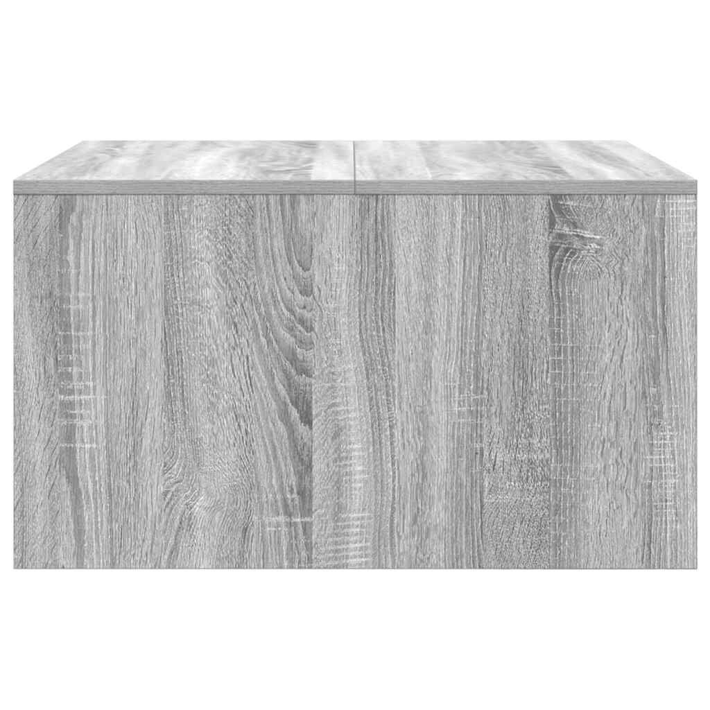 vidaXL Τραπεζάκι σαλονιού με συρτάρια Γκρι Sonoma 70,5x70x40 εκ.