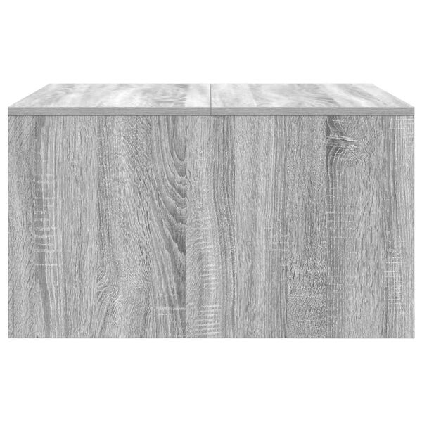 vidaXL Τραπεζάκι σαλονιού με συρτάρια Γκρι Sonoma 70,5x70x40 εκ.