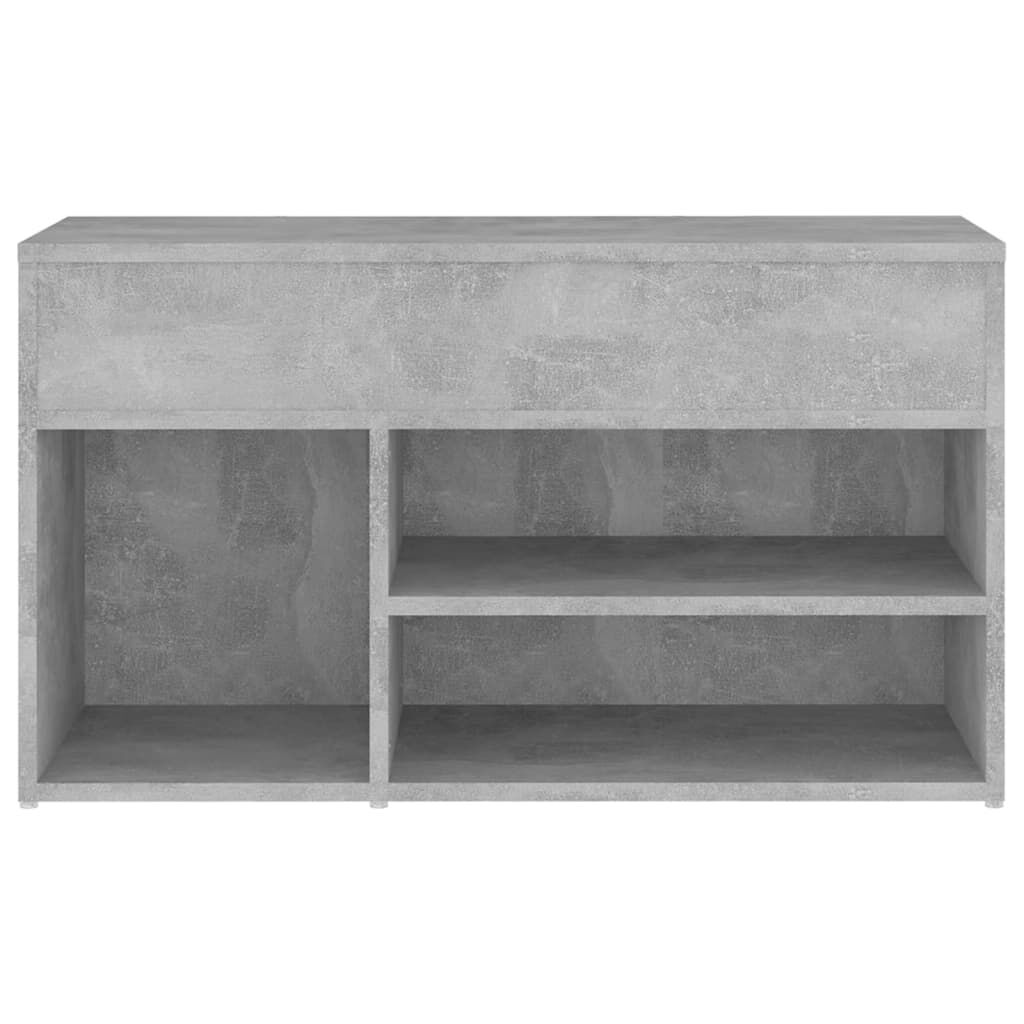 vidaXL Παπουτσοθήκη Γκρι Σκυροδέματος 80 x 30 x 45 εκ. από Επεξ. Ξύλο