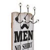vidaXL Κρεμάστρα Τοίχου «MEN LADIES» με 6 Γάντζους 120 x 40 εκ.