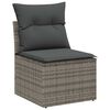 vidaXL Σετ Καναπέ Κήπου 4 pcs Γκρι 55 x 62 x 69 εκ Πολυ ράταν