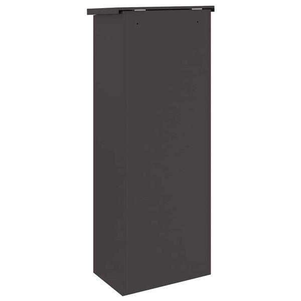 vidaXL Θυρίδα Πακέτων Μαύρο 44.5 x 29 x 110.5 εκ Ατσάλι