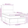 vidaXL &Kappa;&rho;&epsilon;&beta;ά&tau;&iota; Boxspring &mu;&epsilon; &Sigma;&tau;&rho;ώ&mu;&alpha; &Sigma;&kappa;&omicron;ύ&rho;&omicron; &Pi;&rho;ά&sigma;&iota;&nu;&omicron; 120x190&epsilon;&kappa;. &Beta;&epsilon;&lambda;&omicron;ύ&delta;&iota;&nu;&omicron;