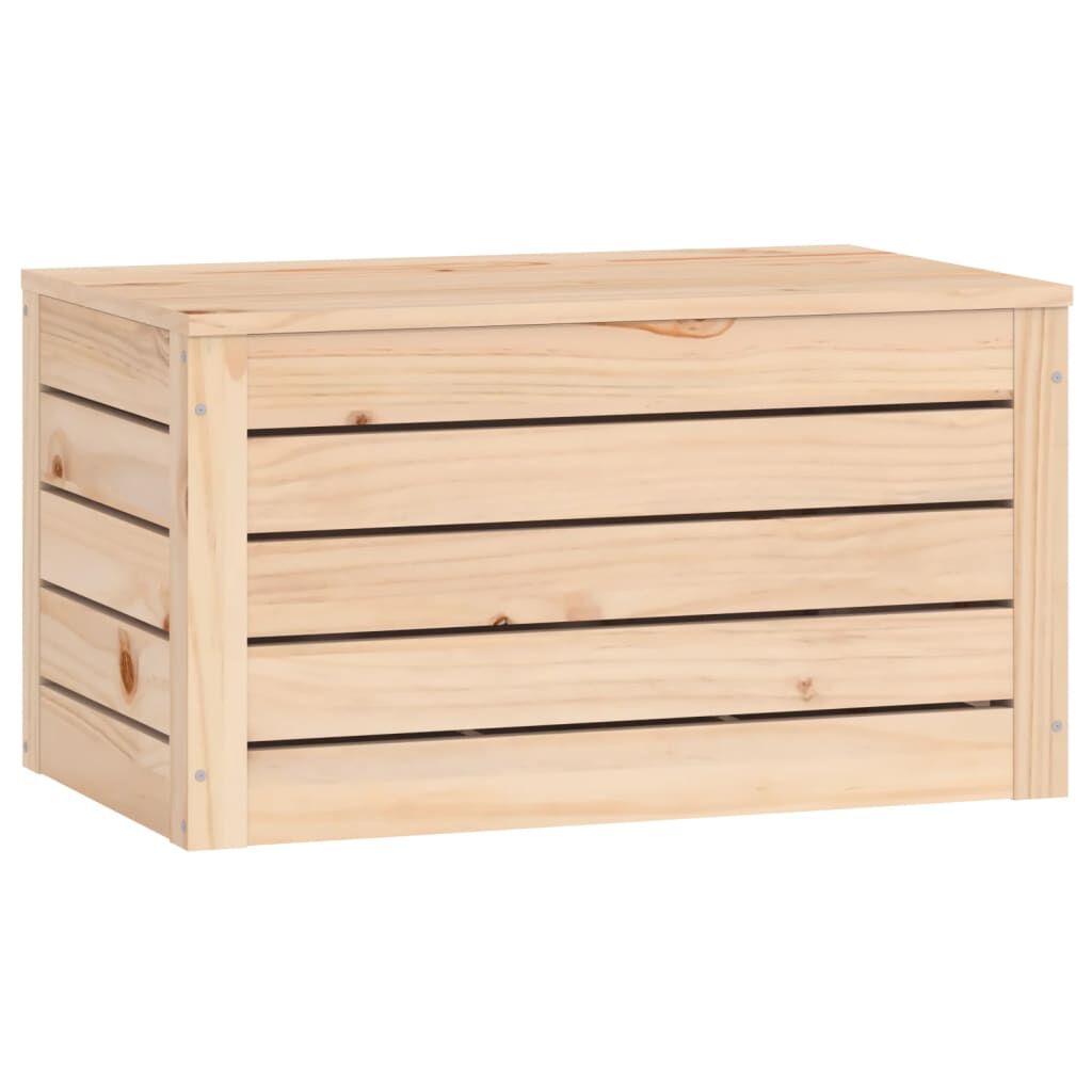 vidaXL Κουτί Αποθήκευσης 59,5 x 36,5 x 33 εκ. από Μασίφ Ξύλο Πεύκου