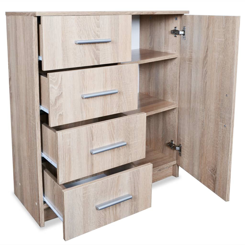 vidaXL Ντουλάπι Χρώμα Δρυός 79 x 35 x 88 εκ. από Μοριοσανίδα