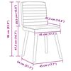 vidaXL Καρέκλες Τραπεζαρίας 4 Τεμ. Λινές