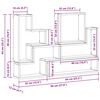 vidaXL Κύβος Τοίχου Παλαιό ξύλο 96 x 12 x 64 εκ. Επεξεργασμένο ξύλο
