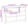 vidaXL Συρταριοθήκη Drammen Δρυς 111 x 43 x 73.5 εκ. Μασίφ ξύλο πεύκου