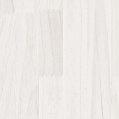 vidaXL Ζαρντινιέρα Λευκή 40 x 40 x 40 εκ. από Μασίφ Ξύλο Πεύκου