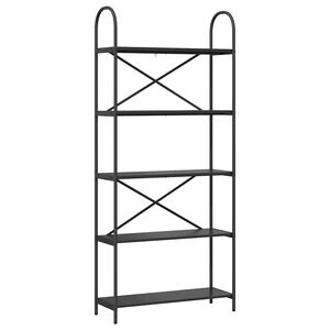 vidaXL &Rho;ά&phi;&iota; &Beta;&iota;&beta;&lambda;ί&omega;&nu; &Mu;&alpha;ύ&rho;&eta; &Omicron;&xi;&upsilon;ά 80 x 30 x 183 &epsilon;&kappa; &Epsilon;&pi;&epsilon;&xi;&epsilon;&rho;&gamma;&alpha;&sigma;&mu;έ&nu;&omicron; &xi;ύ&lambda;&omicron;