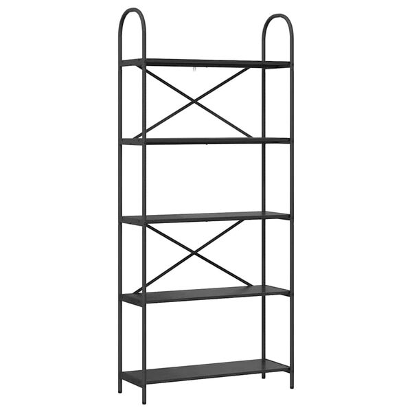 vidaXL &Rho;ά&phi;&iota; &Beta;&iota;&beta;&lambda;ί&omega;&nu; &Mu;&alpha;ύ&rho;&eta; &Omicron;&xi;&upsilon;ά 80 x 30 x 183 &epsilon;&kappa; &Epsilon;&pi;&epsilon;&xi;&epsilon;&rho;&gamma;&alpha;&sigma;&mu;έ&nu;&omicron; &xi;ύ&lambda;&omicron;