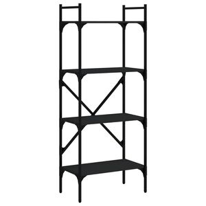vidaXL &Beta;&iota;&beta;&lambda;&iota;&omicron;&theta;ή&kappa;&eta; 4 &Epsilon;&pi;&iota;&pi;έ&delta;&omega;&nu; &Mu;&alpha;ύ&rho;&eta; 56x31,5x138,5 &epsilon;&kappa;. &Epsilon;&pi;&epsilon;&xi;&epsilon;&rho;&gamma;. &Xi;ύ&lambda;&omicron;