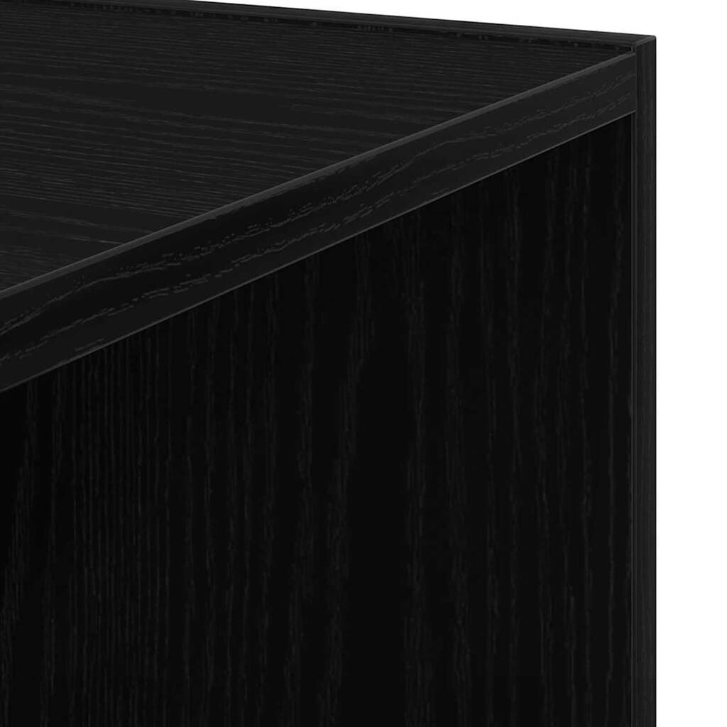 vidaXL Γωνιακά ράφια Μαύρη δρυς 33 x 33 x 164.5 cm Επεξεργασμένο ξύλο
