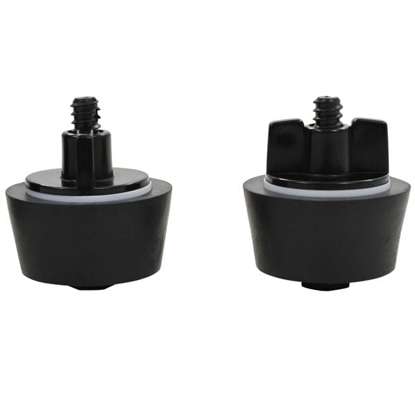 vidaXL Μπουκάλι Χειμερινής Συντήρησης Πισίνας με 2 Χειμερ. Τάπες HDPE