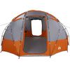 vidaXL Σκηνή Camping με στέγη Γκρι και πορτοκαλί 475 x 475 x 235 εκ.