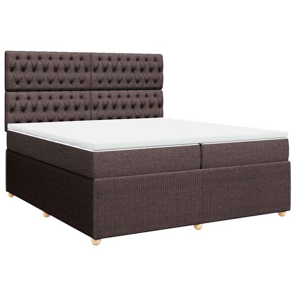 vidaXL &Kappa;&rho;&epsilon;&beta;ά&tau;&iota; Boxspring &mu;&epsilon; &Sigma;&tau;&rho;ώ&mu;&alpha; &Sigma;&kappa;&omicron;ύ&rho;&omicron; &Kappa;&alpha;&phi;έ 200x200 &epsilon;&kappa;. &Upsilon;&phi;&alpha;&sigma;&mu;ά&tau;&iota;&nu;&omicron;