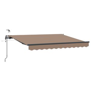 vidaXL &Alpha;&nu;&alpha;&delta;&iota;&pi;&lambda;&omicron;ύ&mu;&epsilon;&nu;&eta; &tau;έ&nu;&tau;&alpha; Taupe 400 x 350 &epsilon;&kappa; &Pi;&omicron;&lambda;&upsilon;&epsilon;&sigma;&tau;έ&rho;&alpha;&sigmaf;