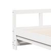 vidaXL Καναπές Κρεβάτι Συρόμενος+Στρώμα 80x200εκ.Μασίφ Ξύλο Πεύκου