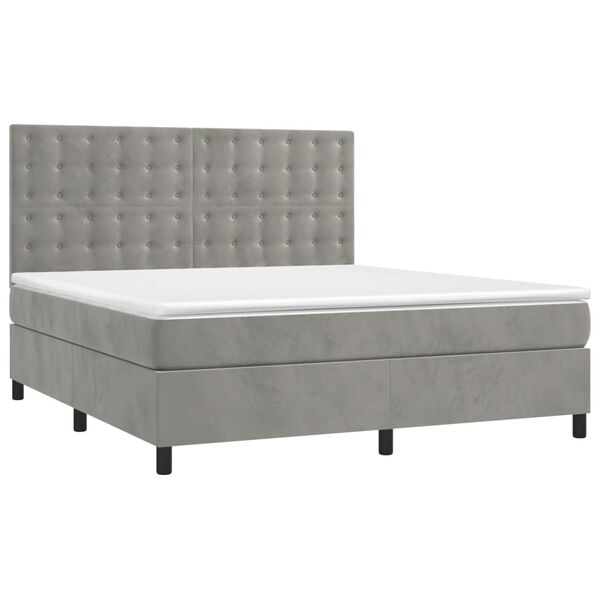 vidaXL &Kappa;&rho;&epsilon;&beta;ά&tau;&iota; Boxspring &mu;&epsilon; &Sigma;&tau;&rho;ώ&mu;&alpha; &Alpha;&nu;&omicron;&iota;&chi;&tau;ό &Gamma;&kappa;&rho;&iota; 160x200 &epsilon;&kappa;. &Beta;&epsilon;&lambda;&omicron;ύ&delta;&iota;&nu;&omicron;