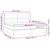 vidaXL Κρεβάτι Boxspring με Στρώμα Μαύρο 200x200 εκ. Συνθετικό Δέρμα