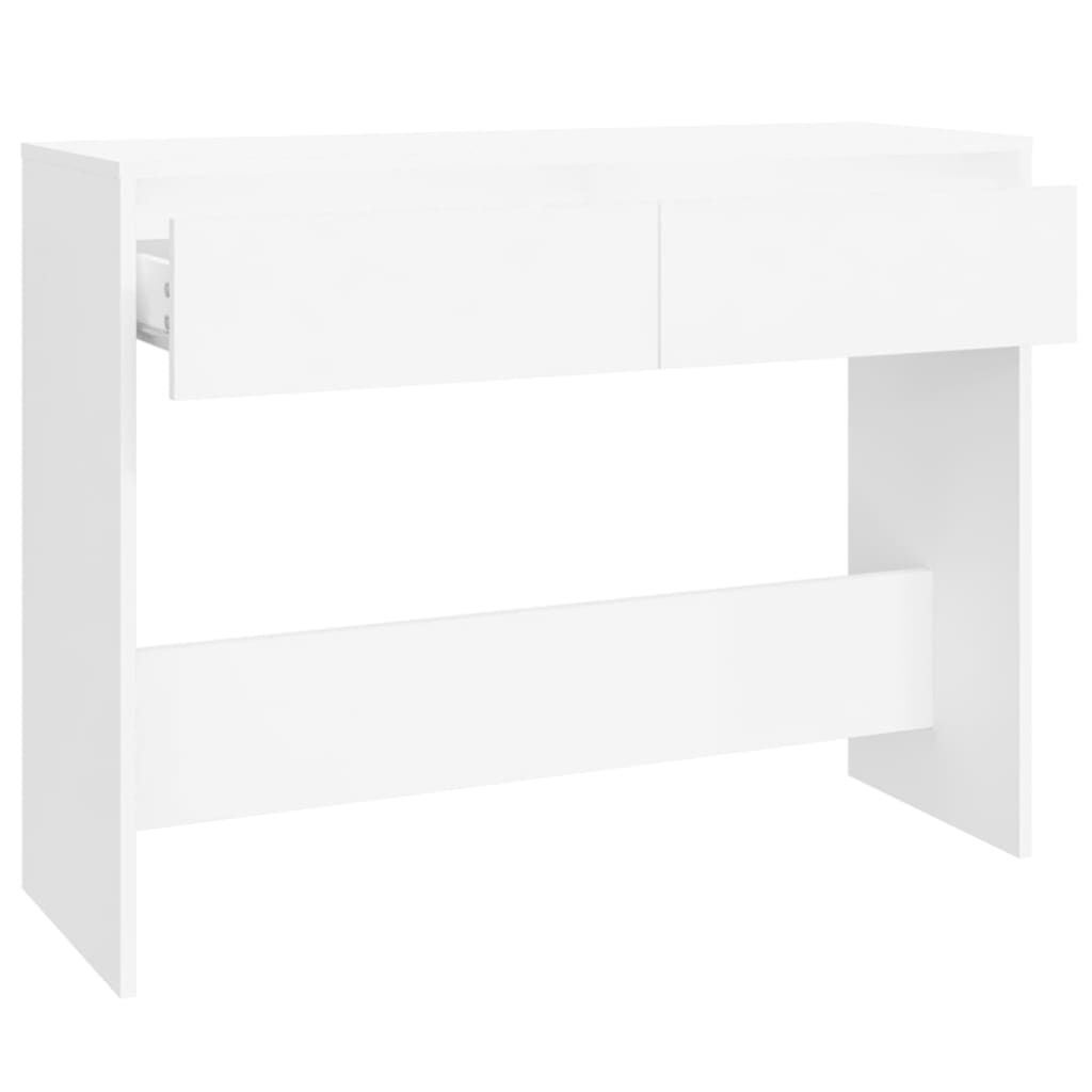 vidaXL Τραπέζι Κονσόλα Λευκό 100x35x76,5 εκ. Επεξεργασμένο Ξύλο