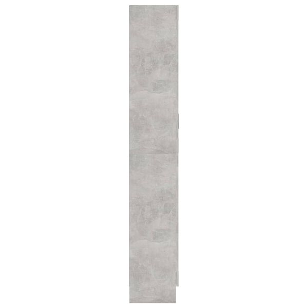 vidaXL Βιβλιοθήκη Γκρι Σκυροδέματος 82,5x30,5x185,5 εκ. Μοριοσανίδα