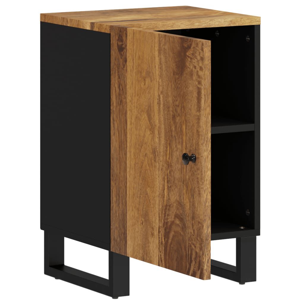 vidaXL Ντουλάπι Μπάνιου 38 x 33 x 58 εκ. από Μασίφ Ξύλο Μάνγκο