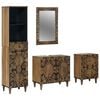 vidaXL &Sigma;&epsilon;&tau; &Epsilon;&pi;ί&pi;&lambda;&omega;&nu; &Mu;&pi;ά&nu;&iota;&omicron;&upsilon; &mu;&epsilon; &sigma;&upsilon;&rho;&tau;ά&rho;&iota; 4 pcs &Kappa;&alpha;&phi;έ &Sigma;&tau;&epsilon;&rho;&epsilon;ό &xi;ύ&lambda;&omicron; &mu;ά&nu;&gamma;&kappa;&omicron;