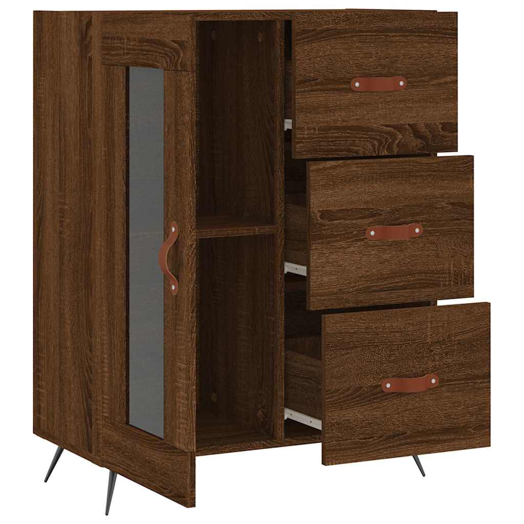 vidaXL Ντουλάπι Καφέ Δρυς 69,5 x 34 x 90 εκ. Επεξεργασμένο Ξύλο